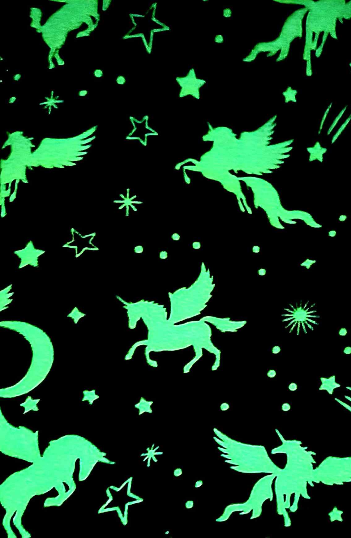 glow in the dark unicorn blanket