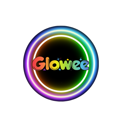 Glowee logo for glow in the dark kids blankets